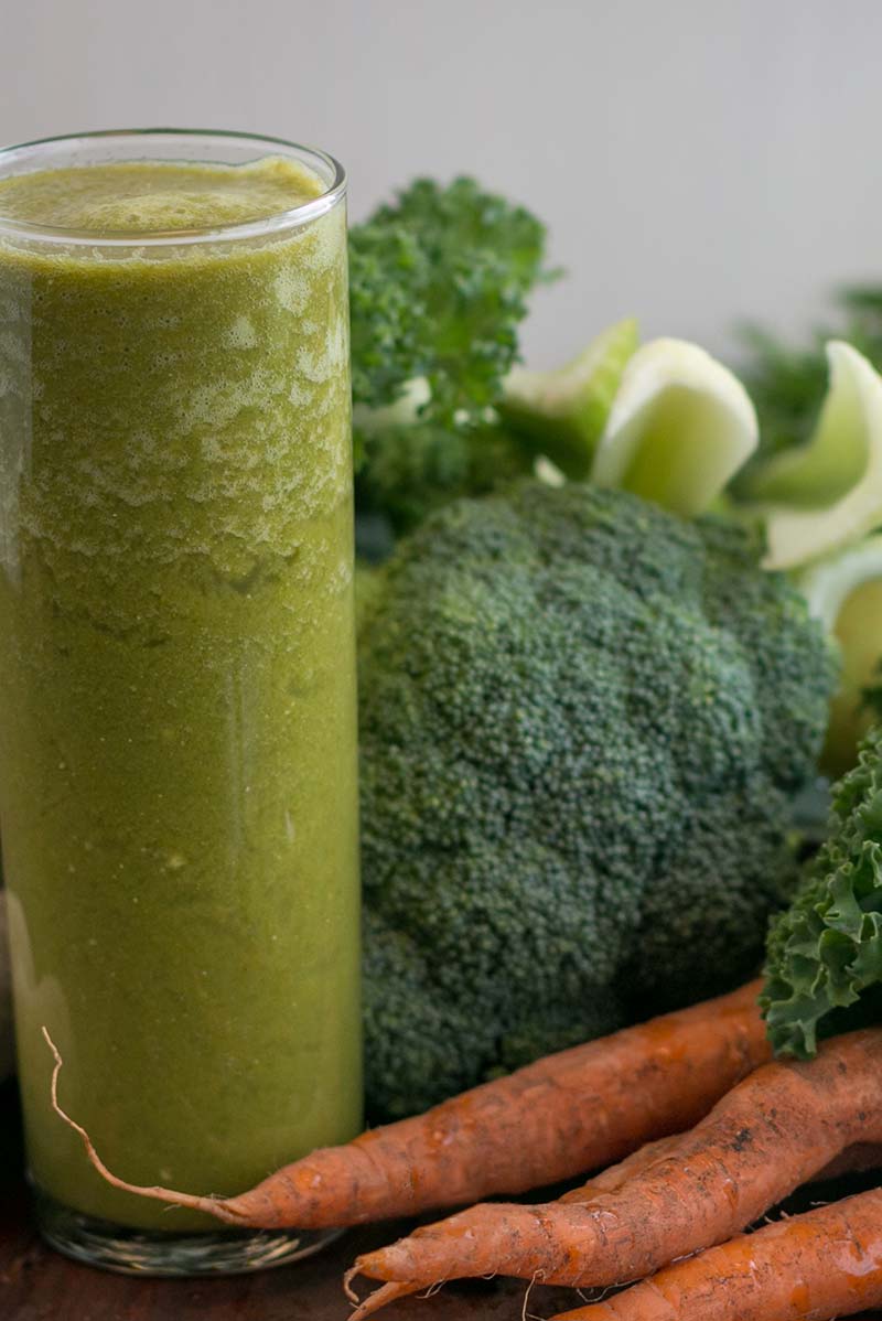 Carrot Broccoli Soy Milk Smoothie