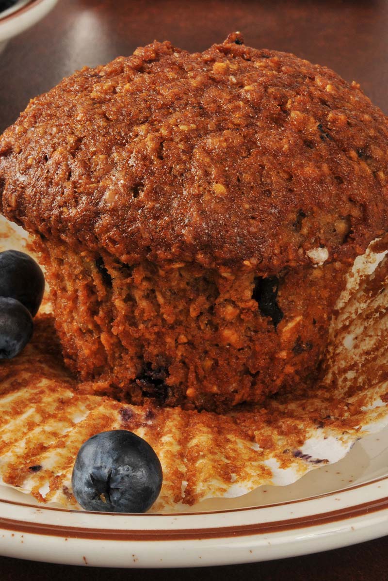 Flax Blueberry Muffins